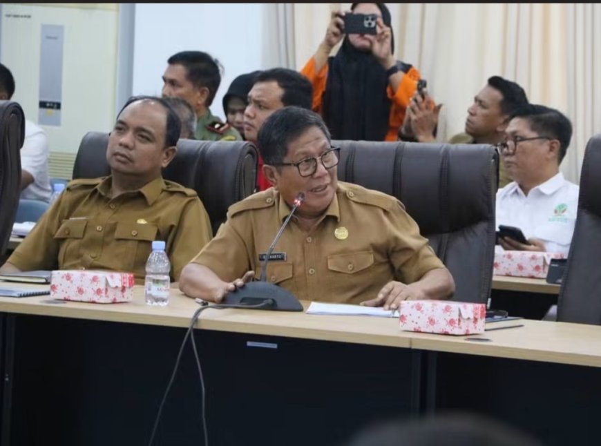 Wabup Soeharto Hadiri Rapat Koordinasi Penanganan Karhutla