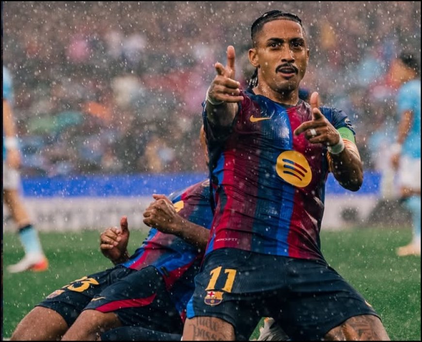 Raphinha Dua Gol, Barcelona Pesta Gol 5-1 Atas Feyenoord Di Camp Nou