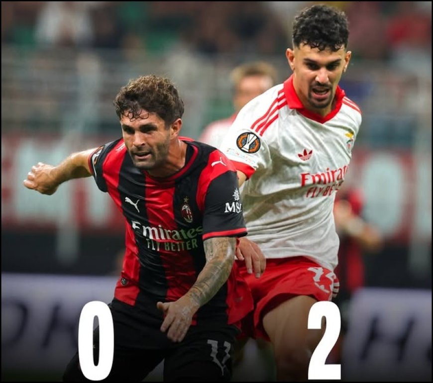 AC Milan Tumbang 0-2 di Tangan Benfica di San Siro
