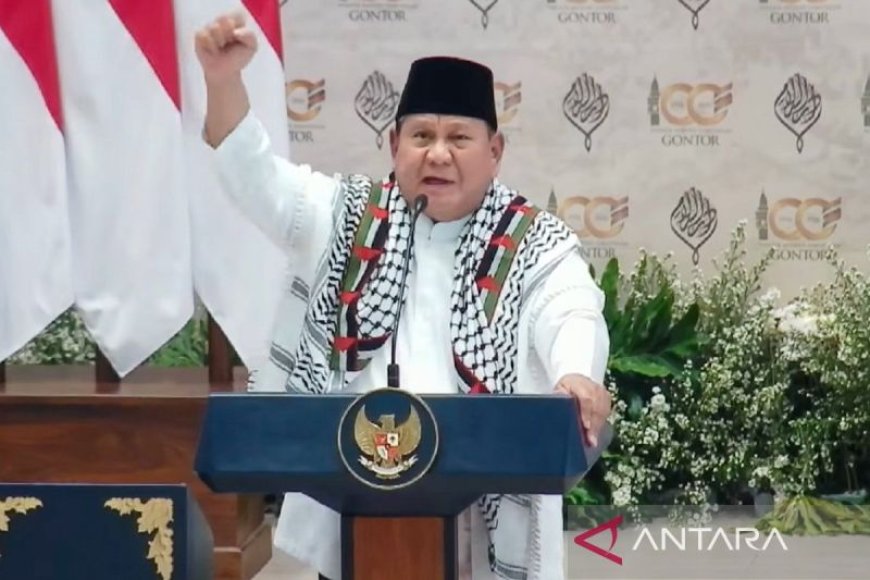 Prabowo Tegaskan Indonesia Harus Kuat Agar Bisa Bantu Palestina