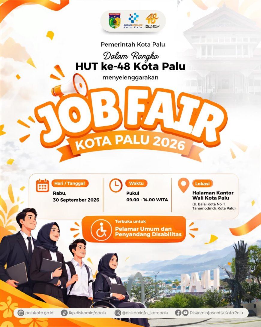 Pemkot Palu Gelar Job Fair Inklusif dan Layanan Kartu Kuning Massal