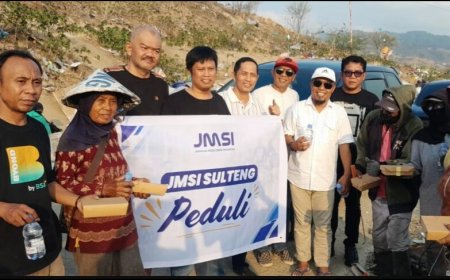 Sentuhan Hangat dari Insan Pers, Cerita JMSI Sulteng Berbagi Kebahagiaan di TPA Kawatuna