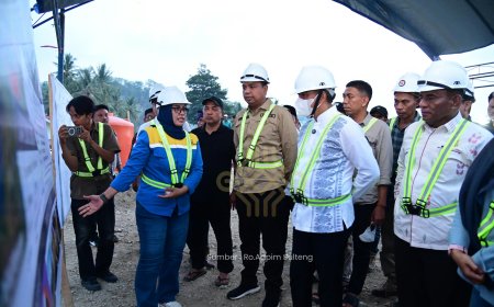 Gubernur Anwar Tinjau Jembatan Wombo Kalonggo