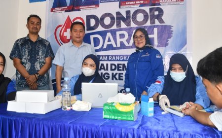 Peringati HUT ke-25, Demokrat Donggala Gelar Donor Darah dan Targetkan Penambahan Kursi Legislatif