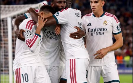 Tiga Gol Menit-Menit Terakhir Antar Madrid Tekuk Roma 4-3
