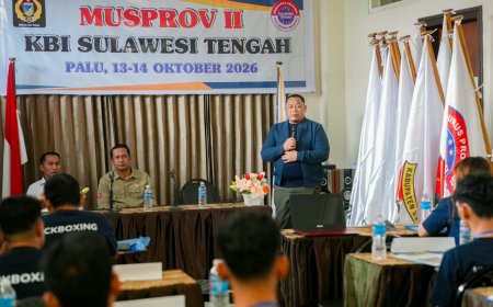 Irvan Aryanto Kembali Nahkodai KBI Sulteng Periode 2026-2030