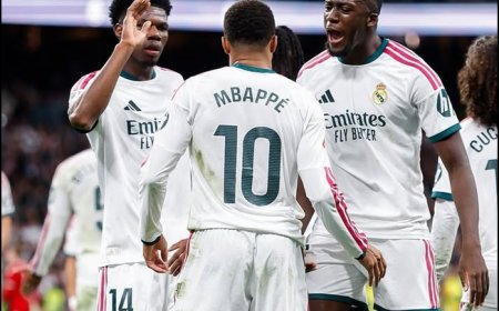 Kylian Mbappe Dua Gol, Real Madrid Kalahkan Sevilla 4-1