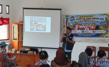 Gelar BRUS di SMAN 1 Poso Pesisir Utara, PD IPARI Poso Tangkal Pernikahan Dini dan Rawat Toleransi