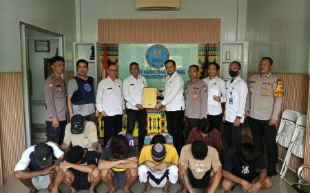 Polres Poso Serahkan 10 Pengguna Narkoba ke BNN untuk Direhabilitasi