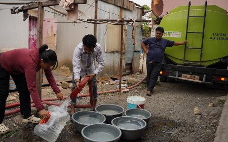 IMIP Distribusi Air Bersih Bantu Warga Terdampak Kekeringan