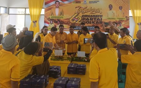 Golkar Poso Gelar Syukuran HUT ke-62