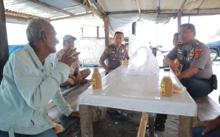 Kapolres Donggala Serap Aspirasi Warga di Pelabuhan Lama Lewat Program POLIRAN