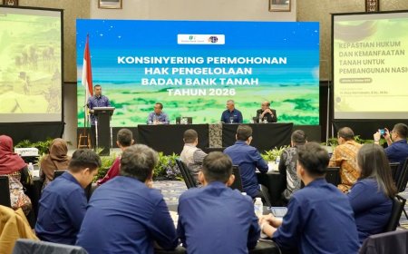 Konsinyering HPL Badan Bank Tanah, Wamen Ossy Ingatkan Soal Keseimbangan Kecepatan Layanan dan Kepastian Hukum