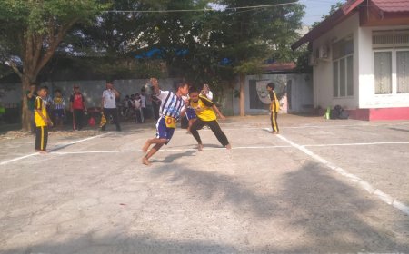 Serunya Lomba Permainan Hadang, SDN 6 Palu Raih Juara