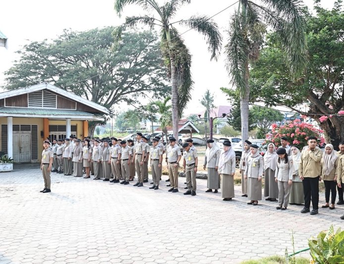 Tingkatkan Pelayanan dan Kedisiplinan, Kantor Pertanahan Kota Palu Gelar Apel Pagi Rutin