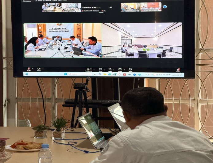 Optimalkan Pelayanan Publik, Kantor Pertanahan Kota Palu Ikuti Rapat Daring 'Kanwil Menyapa'
