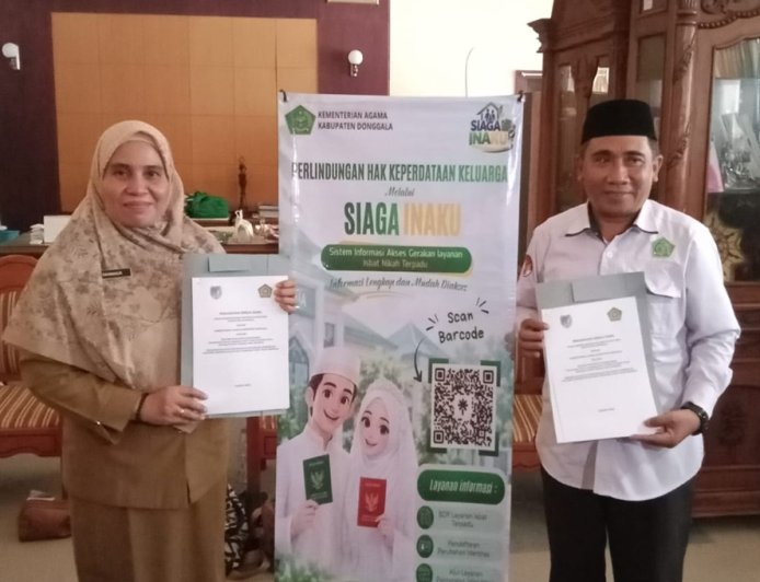 Inovasi 'Pakatantu Kusarumaka': Usai Akad Nikah, Warga  Donggala Langsung Terima KTP-KK