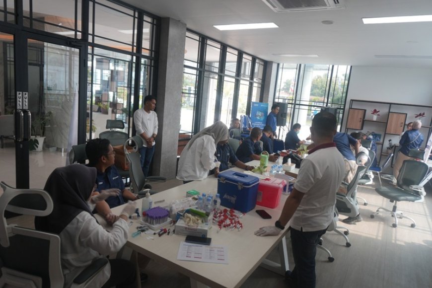 Wujudkan Lingkungan Kerja Sehat dan Aman, Pelindo TPK Pantoloan Gelar MCU Pegawai