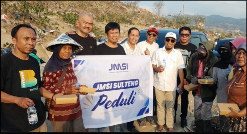 Sentuhan Hangat dari Insan Pers, Cerita JMSI Sulteng Berbagi Kebahagiaan di TPA Kawatuna