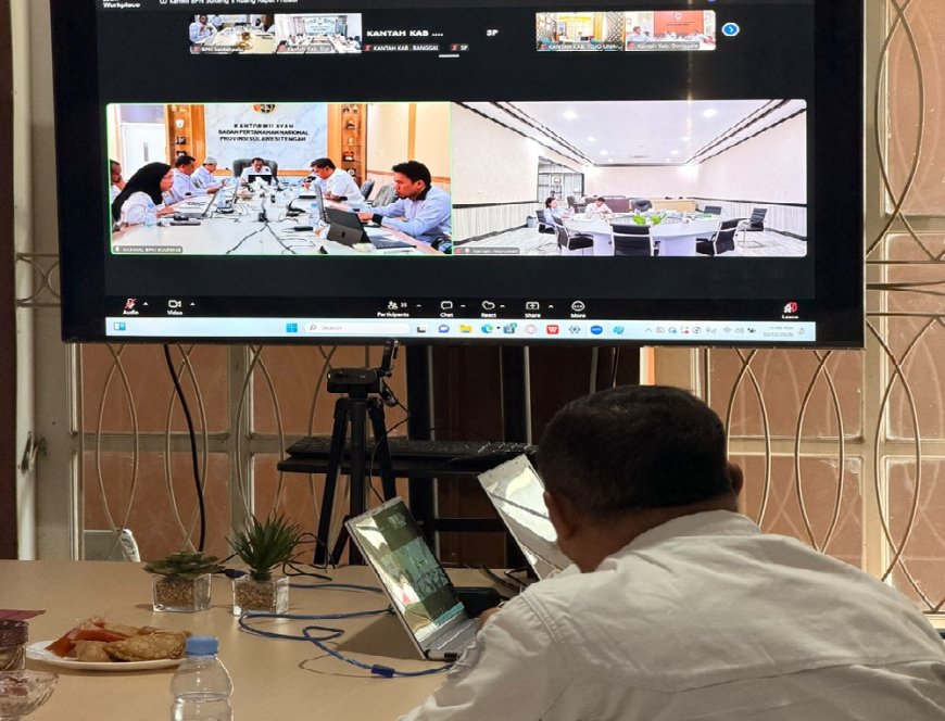 Optimalkan Pelayanan Publik, Kantor Pertanahan Kota Palu Ikuti Rapat Daring 'Kanwil Menyapa'