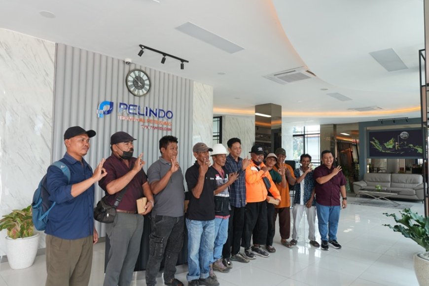 NGOBRAS Pelindo TPK Pantoloan Bersama TKBM Samudera Pantoloan Perkuat Budaya Keselamatan Kerja