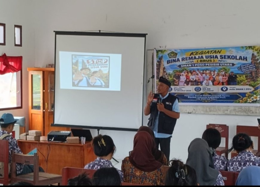 Gelar BRUS di SMAN 1 Poso Pesisir Utara, PD IPARI Poso Tangkal Pernikahan Dini dan Rawat Toleransi