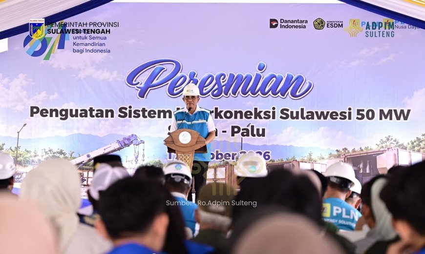 PLN Tambah Kapasitas Listrik 50 MW Jalur Sidera-Palu