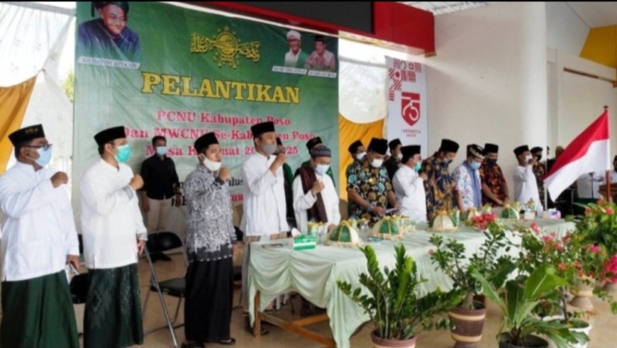 Pengurus NU Poso Dilantik, Dipacu Sebar Dakwah Damai