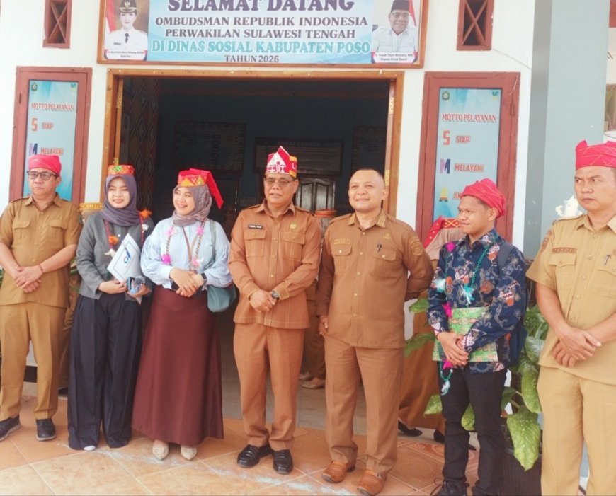 Dinsos Poso Sambut Kunjungan Ombudsman