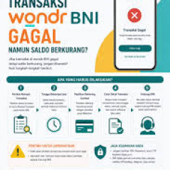 transaksi gagal tapi saldo BNI berkurang