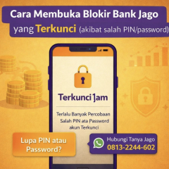 Cara buka blokir bank jago Terkunci lupa password